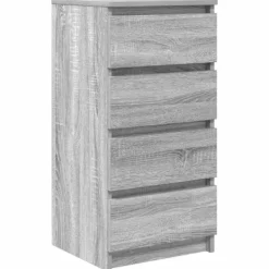 vidaXL Byråer>Skänk grå sonoma 37,5x35x76 cm konstruerat trä