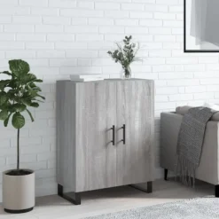 vidaXL Skåp>Skänk grå sonoma 69,5x34x90 cm konstruerat trä