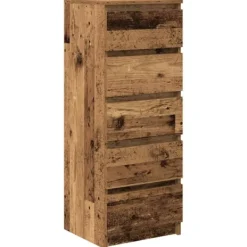vidaXL Byråer>Skänk med lådor gammalt trä 37,5x35x99 cm konstruerat trä