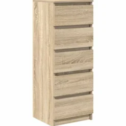 vidaXL Byråer>Skänk med lådor sonoma ek 37,5x35x99 cm konstruerat trä