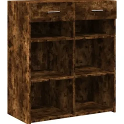 vidaXL Sideboards>Skänk rökfärgad ek 80x42,5x93 cm konstruerat trä