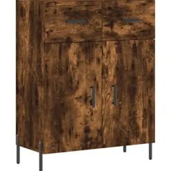 vidaXL Sideboards>Skänk rökfärgad ek 69,5x34x90 cm konstruerat trä