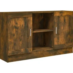 vidaXL Sideboards>Skänk rökfärgad ek 120x30,5x70 cm konstruerat trä