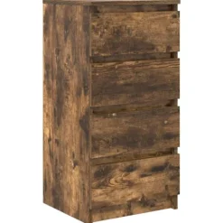 vidaXL Byråer>Skänk rökt ek 37,5x35x76 cm konstruerat trä