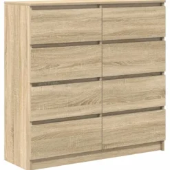 vidaXL Byråer>Skänk sonoma ek 100x35x99 cm konstruerat trä