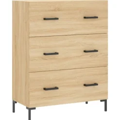 vidaXL Byråer>Skänk sonoma-ek 69,5x34x90 cm konstruerat trä