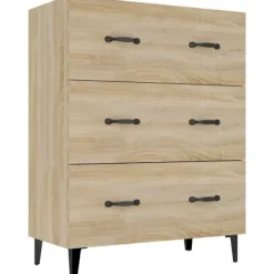 vidaXL Byråer>Skänk sonoma-ek 69,5x34x90 cm konstruerat trä