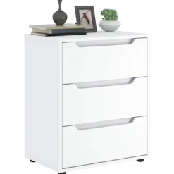 vidaXL Byråer>Skänk VISNES vit 60x40x73 cm konstruerat trä