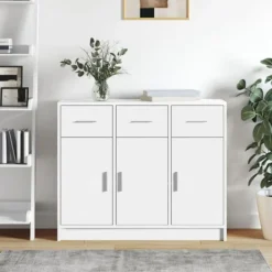 vidaXL Sideboards>Skänk vit 91x28x75 cm konstruerat trä