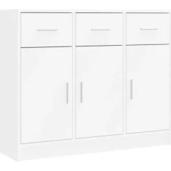 vidaXL Sideboards>Skänk vit 91x28x75 cm konstruerat trä