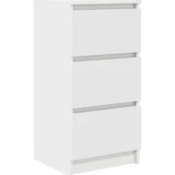 vidaXL Byråer>Skänk vit 37,5x35x76 cm konstruerat trä