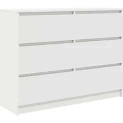 vidaXL Byråer>Skänk vit 100x35x76 cm konstruerat trä