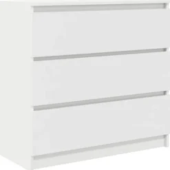 vidaXL Byråer>Skänk vit 80x35x76 cm konstruerat trä