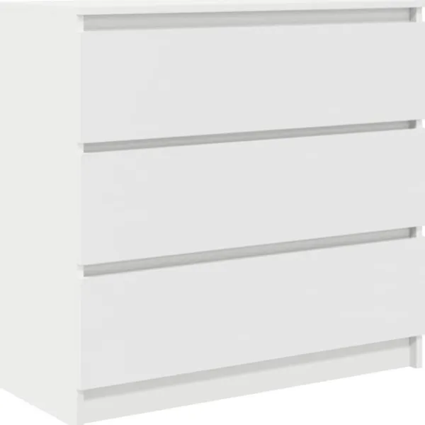 vidaXL Byråer>Skänk vit 80x35x76 cm konstruerat trä