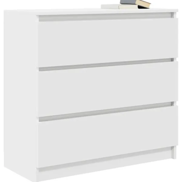 vidaXL Byråer>Skänk vit 80x35x76 cm konstruerat trä