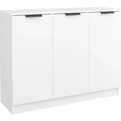 vidaXL Skåp>Skänk vit 90,5x30x70 cm konstruerat trä