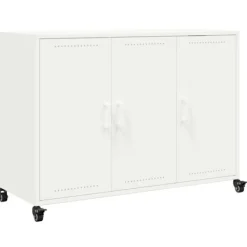 vidaXL Skåp>Skänk vit 100,5x39x72 cm stål