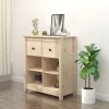 vidaXL Byråer>Skänk 70x35x80 cm massiv furu