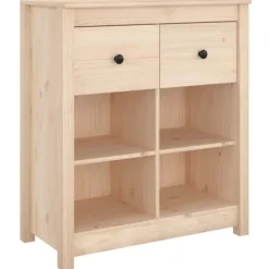 vidaXL Byråer>Skänk 70x35x80 cm massiv furu