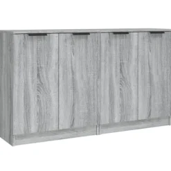 vidaXL Sideboards>Skänkar 2 st grå sonoma 60x30x70 cm konstruerat trä