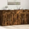 vidaXL Sideboards>Skänkar 2 st rökfärgad ek 79x38x80 cm konstruerat trä