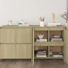 vidaXL Sideboards>Skänkar 2 st sonoma-ek 70x41x75 cm konstruerat trä