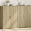 vidaXL Sideboards>Skänkar 2 st sonoma-ek 60x31x84 cm konstruerat trä