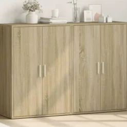 vidaXL Sideboards>Skänkar 2 st sonoma-ek 60x31x84 cm konstruerat trä