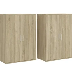 vidaXL Sideboards>Skänkar 2 st sonoma-ek 60x31x84 cm konstruerat trä