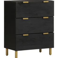 vidaXL Sideboards>Skänkar 2 st svart 60x33x75 cm konstruerat trä