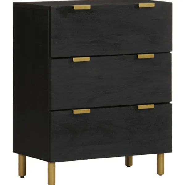 vidaXL Sideboards>Skänkar 2 st svart 60x33x75 cm konstruerat trä