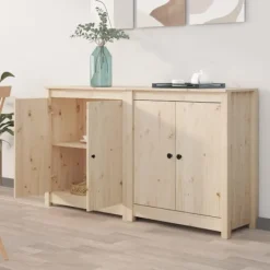 vidaXL Sideboards>Skänkar 2 st 70x35x80 cm massiv furu
