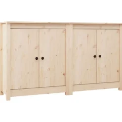 vidaXL Sideboards>Skänkar 2 st 70x35x80 cm massiv furu