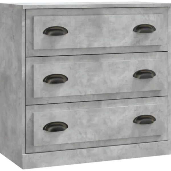 vidaXL Byråer>Skåp betonggrå 70x35,5x67,5 cm konstruerat trä