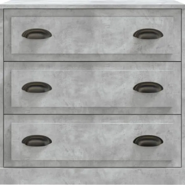 vidaXL Byråer>Skåp betonggrå 70x35,5x67,5 cm konstruerat trä