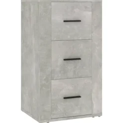 vidaXL Byråer>Skåp betonggrå 40x33x70 cm konstruerat trä