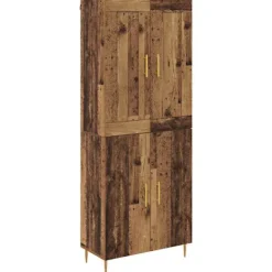 vidaXL Skåp>Skåp Gammalt trä 69,5 x 34 x 180 cm Konstruerat trä