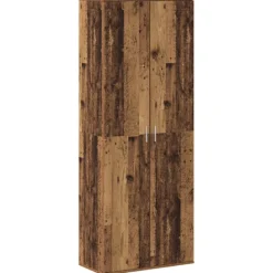 vidaXL Skåp>Skåp Gammalt trä 70 x 33.5 x 180 cm Konstruerat trä