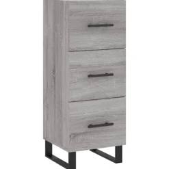 vidaXL Byråer>Skåp grå sonoma 34,5x34x90 cm konstruerat trä