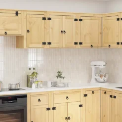 vidaXL Skåp>Skåp med hylla med lagring Honung 60 x 32 x 40 cm Massiv furu