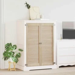 vidaXL Skåp>Skåpdörr 2 pcs Naturfärg 140.5 x 2 x 59.5 cm Massiv furu