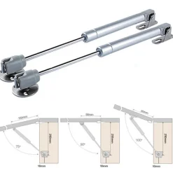 Skåp>Skåpdörr Lyft upp Hydraulisk Gasfjäder Lås Flik Stag Gångjärn 60N