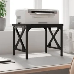 vidaXL Kontorsmöbler>Skrivarställ svart 40x30x31 cm konstruerat trä