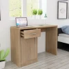 vidaXL Kontorsmöbler>Skrivbord med låda och skåp ek 100x40x73 cm