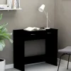 vidaXL Småbord>Skrivbord svart 80x40x75 cm konstruerat trä