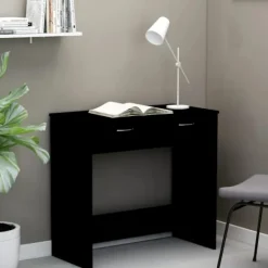 vidaXL Småbord>Skrivbord svart 80x40x75 cm konstruerat trä