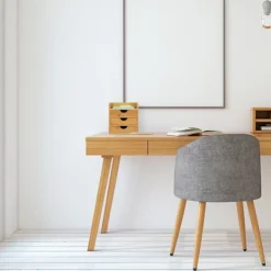 Northio Kontorsmöbler>Skrivbordsförvaring med bambu lådor