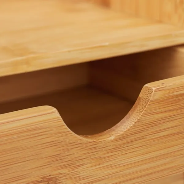 Northio Kontorsmöbler>Skrivbordsförvaring med bambu lådor