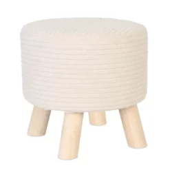 Northix Pallar>Sladdpuff – Klädd sits med träben