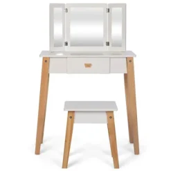 BYASTRUP Sminkbord>Sminkbord för barn - - - justerbar spegel - förvaringslåda